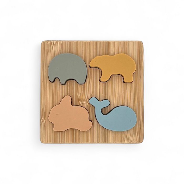 Siliconen puzzel - Dierenfiguren