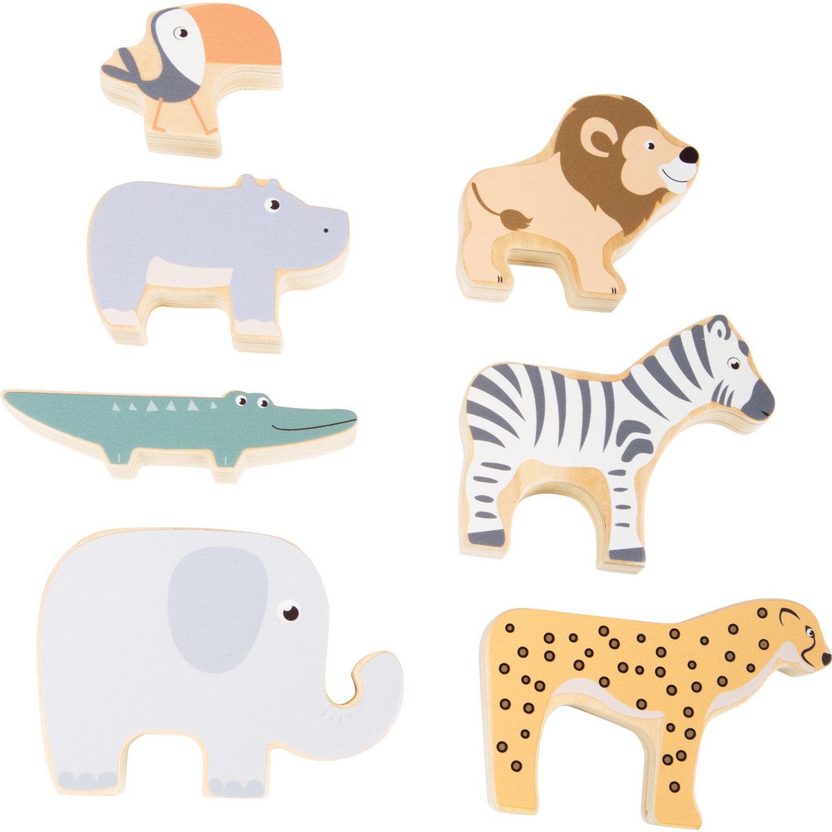 Houten safari stapeldieren