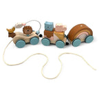 Houten speelgoedtrein dieren