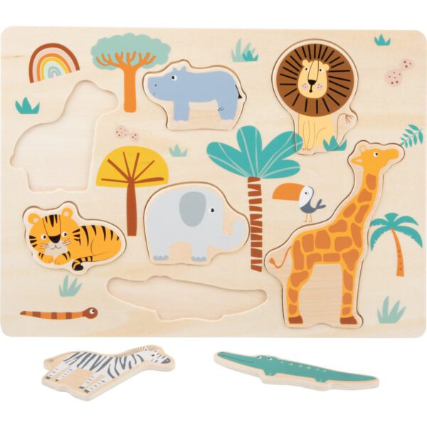Houten legpuzzel safari - Afbeelding 2