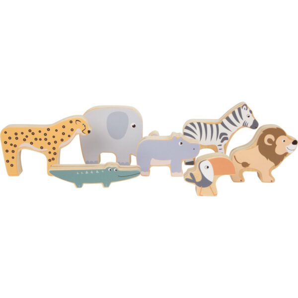 Houten safari stapeldieren - Afbeelding 2