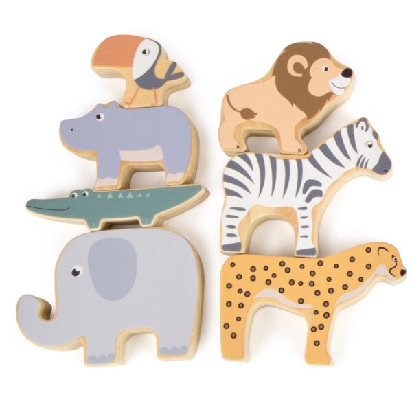 Houten safari stapeldieren - Afbeelding 5