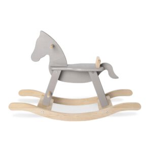 Hobbelpaard 'Pinolino' met ring, grijs/naturel - Afbeelding 3