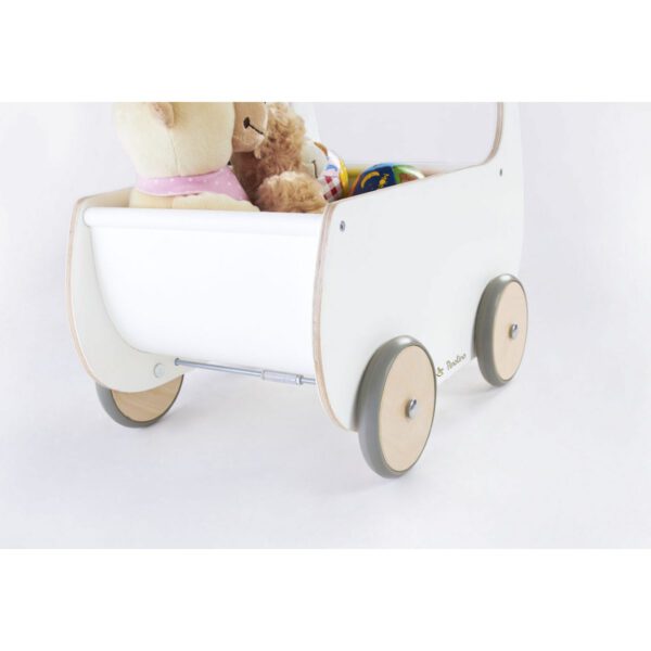 Poppenwagen 'Mette', wit - Afbeelding 5