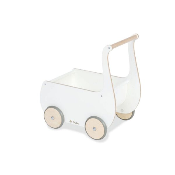 Poppenwagen 'Mette', wit - Afbeelding 3