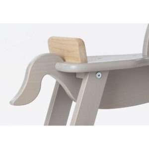 Hobbelpaard 'Pinolino' met ring, grijs/naturel - Afbeelding 5