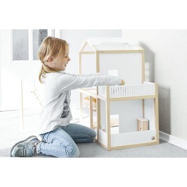 Poppenhuis 'Ida', wit - Afbeelding 6