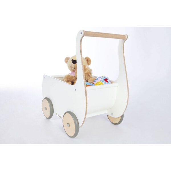 Poppenwagen 'Mette', wit - Afbeelding 4