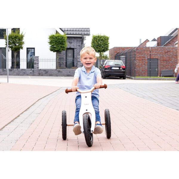 Balance driewieler 'Oskar', wit/naturel - Afbeelding 5