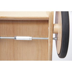 Houten loopwagen 'Kimi', zilver - Afbeelding 3