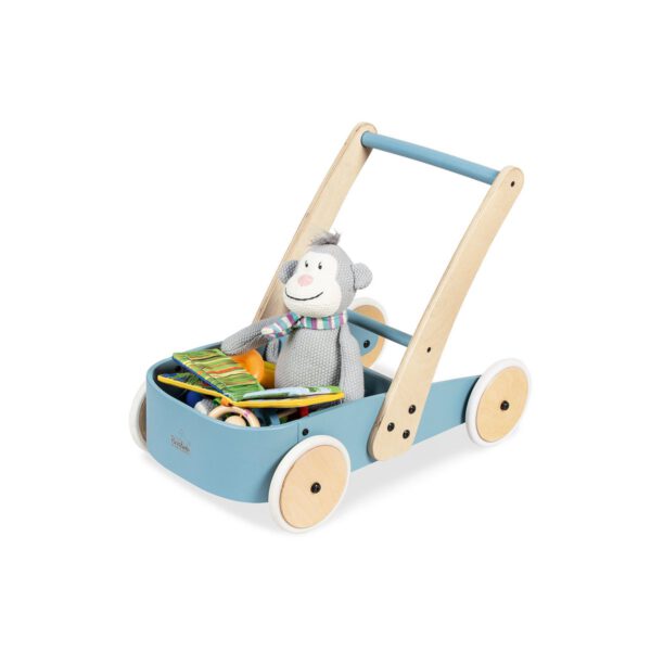 Pinolino Kinderträume Houten loopwagen 'Fiete', blauw