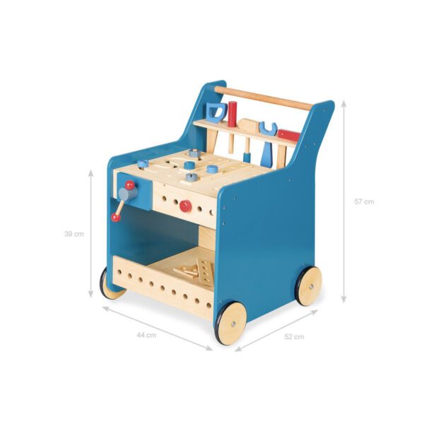 Gereedschapswagen 'Kalle', blauw - Afbeelding 2