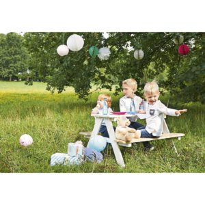Kinderpicknickbank 'Nicki für 4', wit - Afbeelding 7