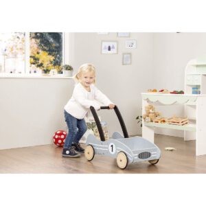 Houten loopwagen 'Kimi', zilver - Afbeelding 4