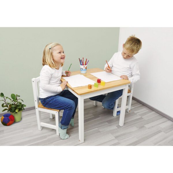 Pinolino Kinderträume Kinderstoel 'Fenna', wit/naturel - Afbeelding 3