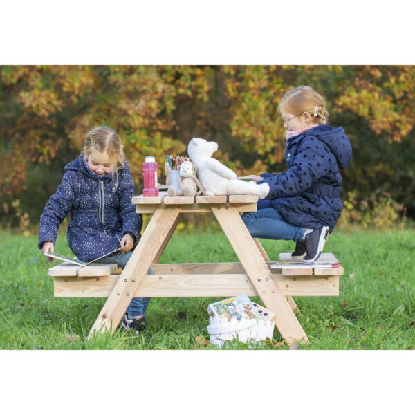Kinderpicknickbank 'Nicki für 4 Maxi' naturel - Afbeelding 11