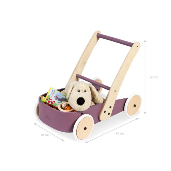 Houten loopwagen 'Fiete', braam - Afbeelding 2