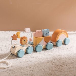 Houten speelgoedtrein - Afbeelding 4